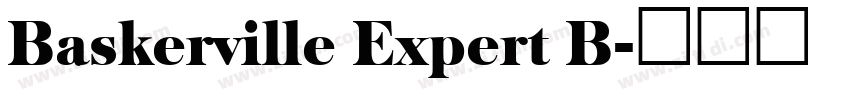 Baskerville Expert B字体转换